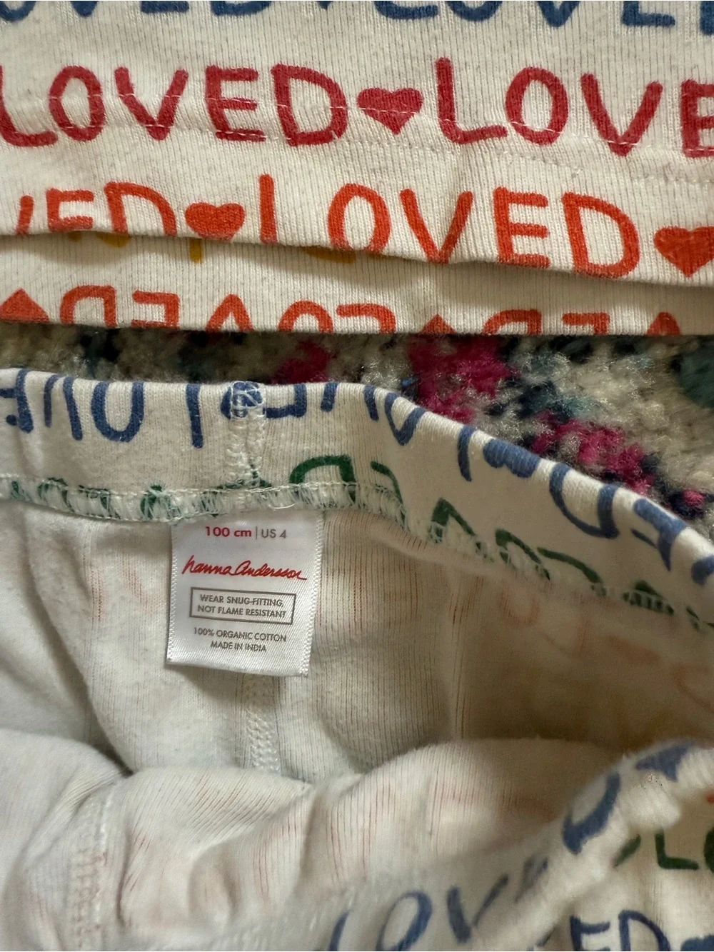 🌈Hanna Andersson Rainbow LOVED Pajamas